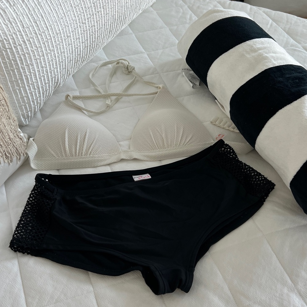 Blush Black & Cream Bikini Set